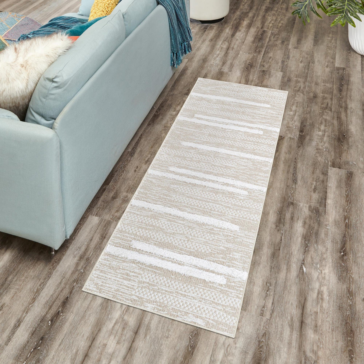 Cathedral Elegance Collection Area Rug - Chapel Runner Ivory  lifestyle 91