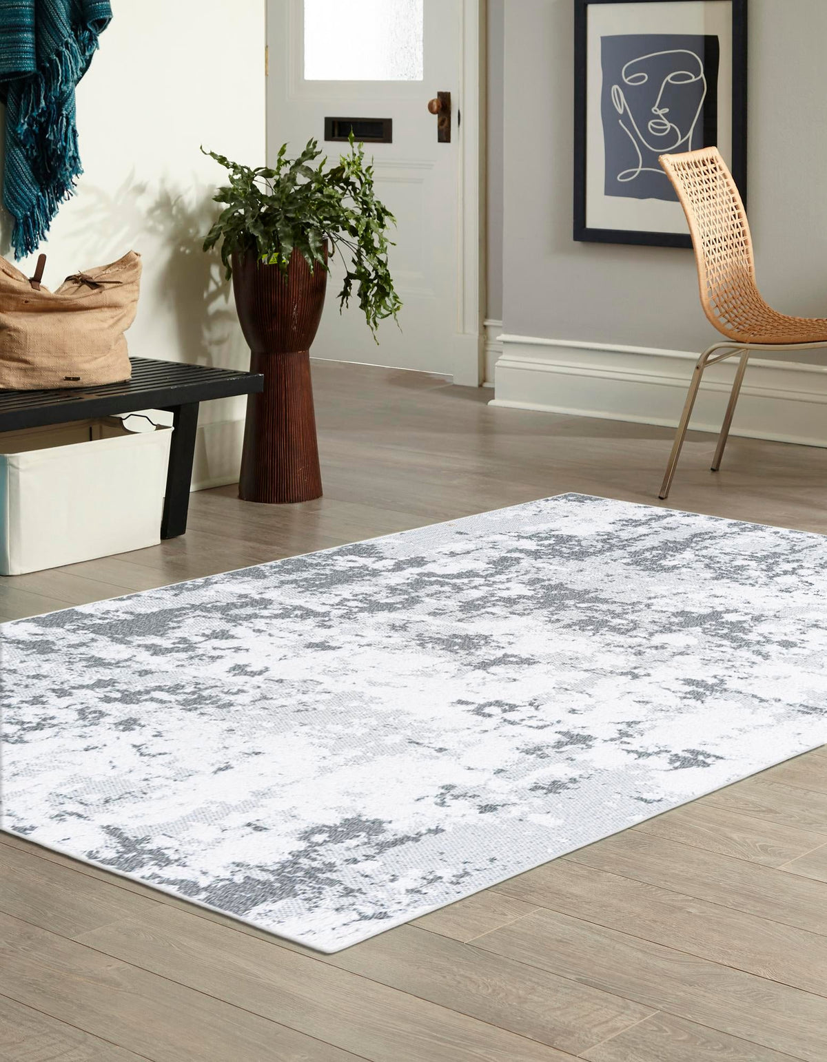 Cathedral Elegance Collection Area Rug -  Basilica Rectangle Gray  lifestyle 10