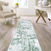 Cathedral Elegance Collection Area Rug -  Basilica Runner Green  lifestyle 119