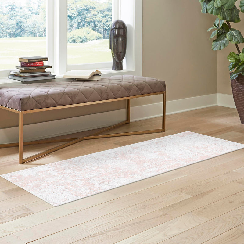 Cathedral Elegance Collection Area Rug -  Basilica Runner Pink  lifestyle 89