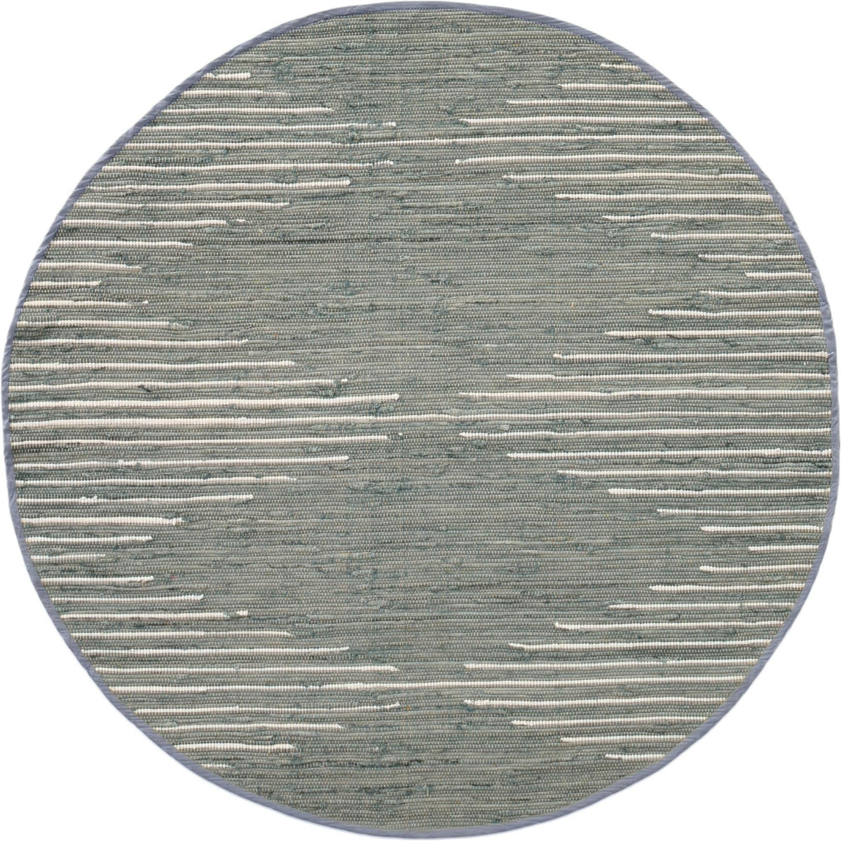 Thar Cotton Collection Area Rug - Jaisalmer Round Light Gray  lifestyle 31