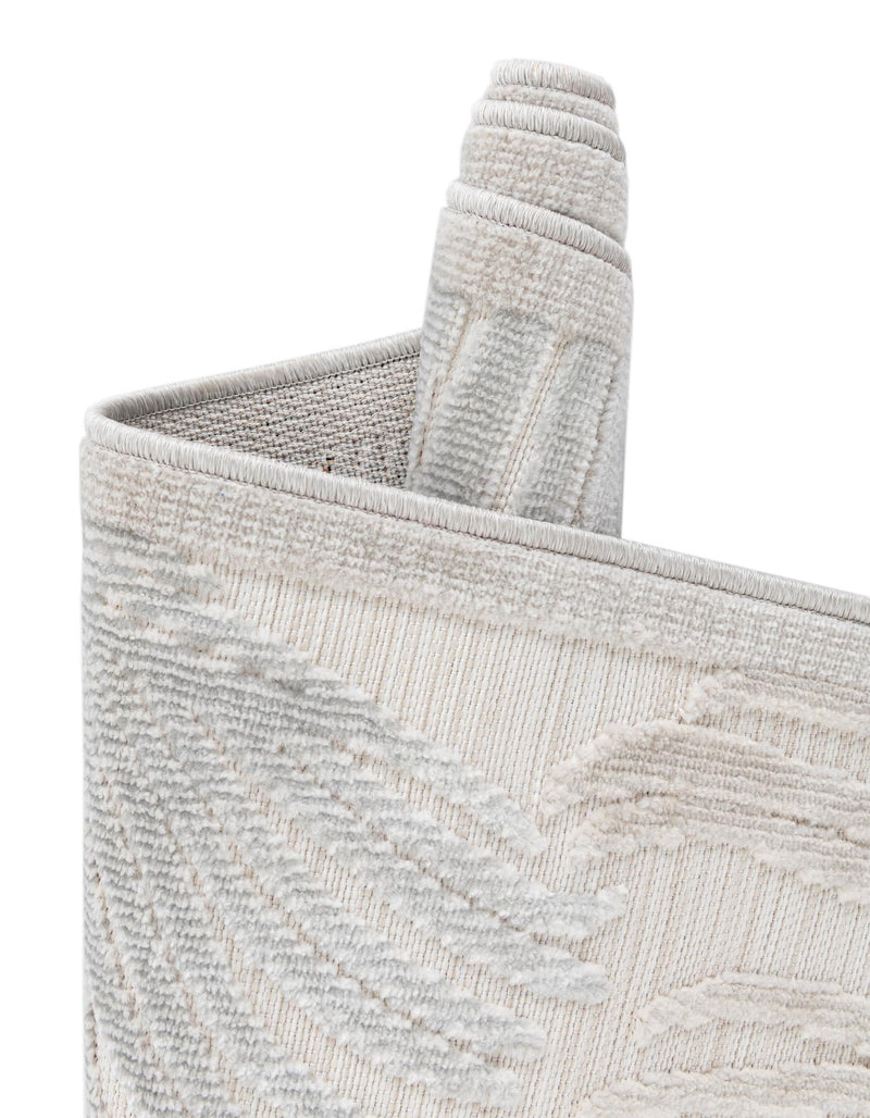Seaside Blooms Collection Area Rug -  Tranquil Rectangle Gray  lifestyle 18