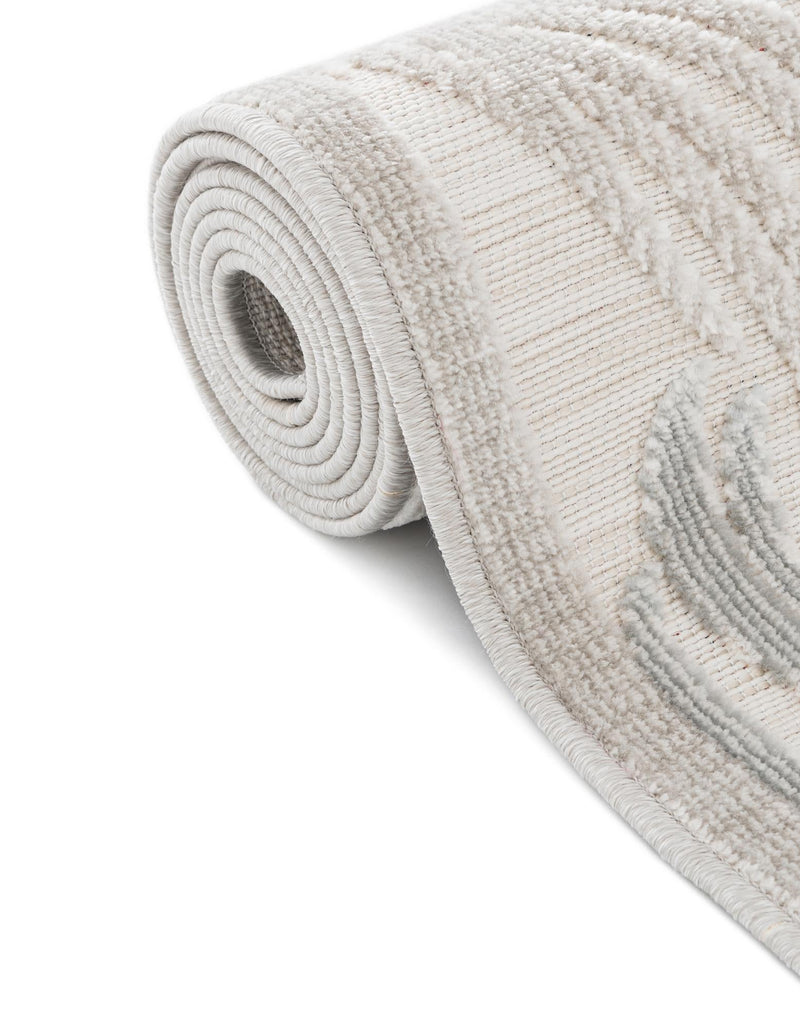 Seaside Blooms Collection Area Rug -  Tranquil Rectangle Gray  lifestyle 20