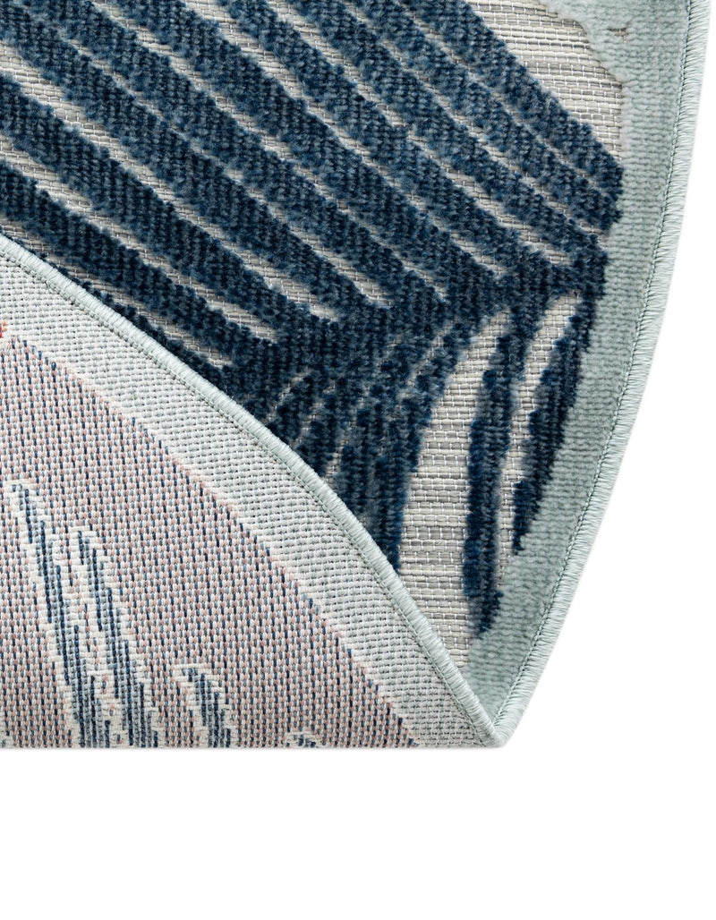 Seaside Blooms Collection Area Rug -  Tranquil Round Multi  lifestyle 45