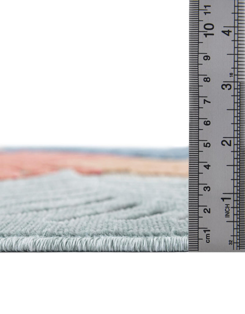 Seaside Blooms Collection Area Rug -  Tranquil Rectangle Multi  lifestyle 7