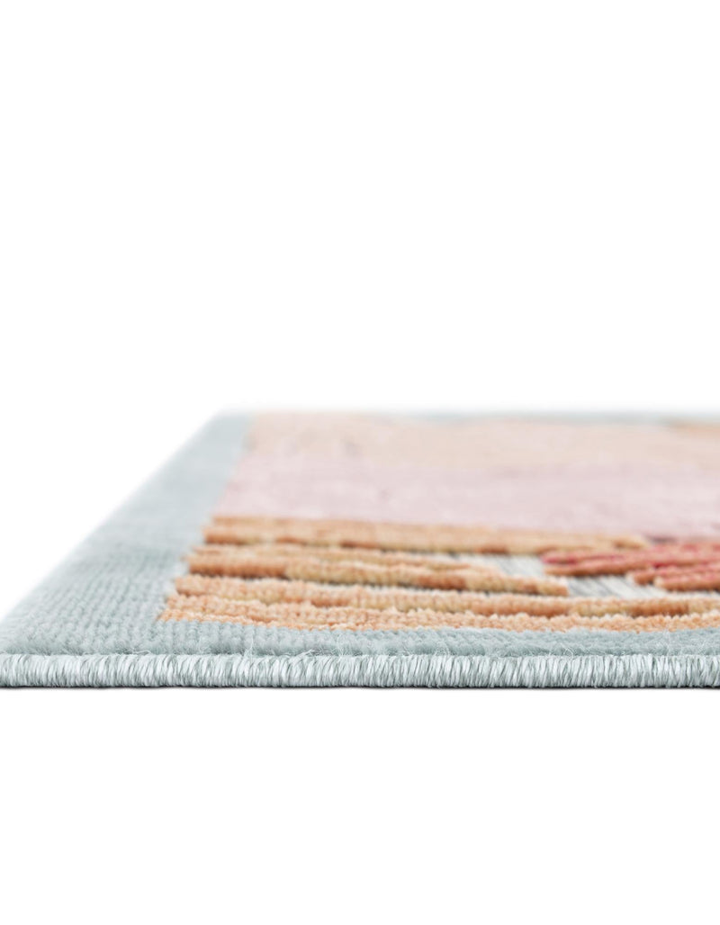 Seaside Blooms Collection Area Rug -  Tranquil Rectangle Multi  lifestyle 11
