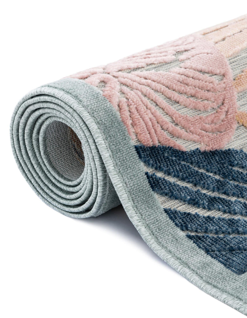 Seaside Blooms Collection Area Rug -  Tranquil Rectangle Multi  lifestyle 21