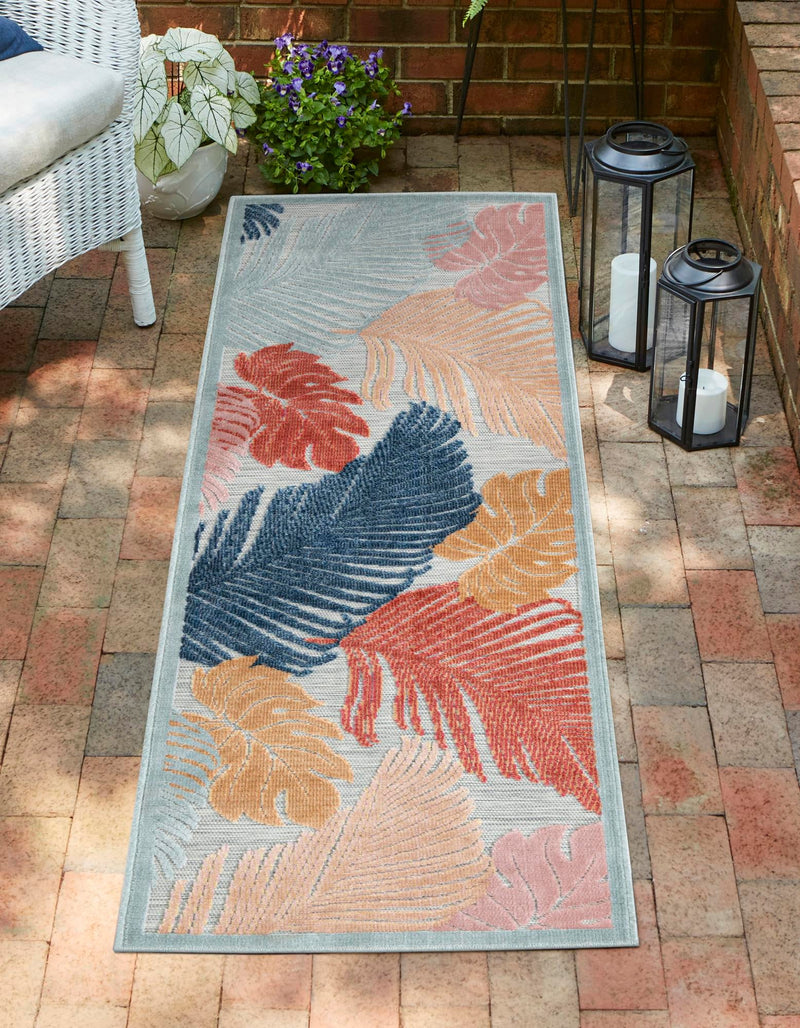 Seaside Blooms Collection Area Rug -  Tranquil Runner Multi  lifestyle 34