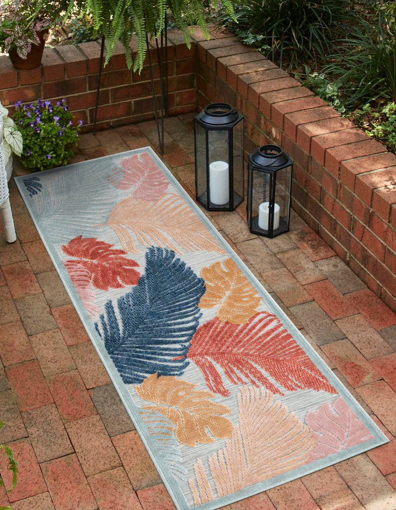 Seaside Blooms Collection Area Rug -  Tranquil Runner Multi  lifestyle 40