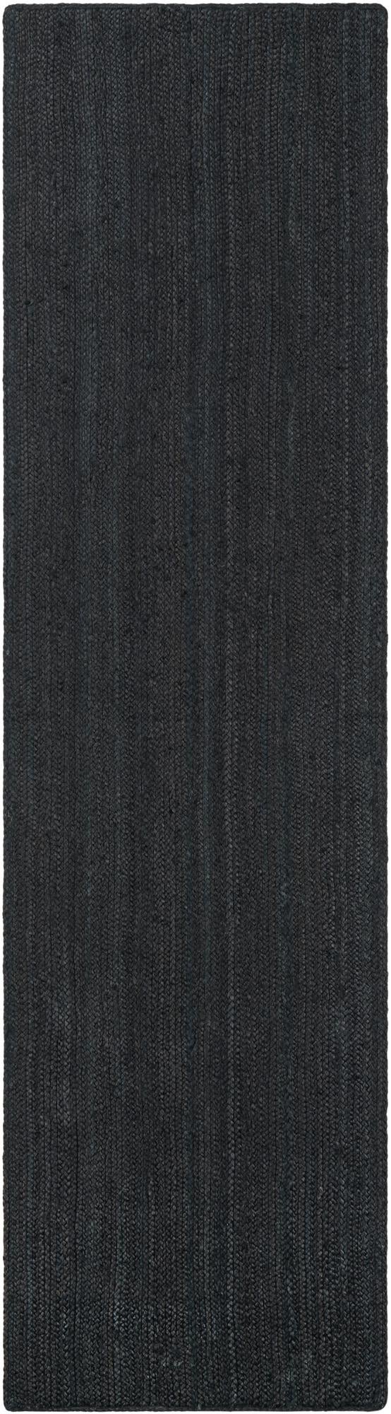 Woven Seaside Jute Collection Area Rug - Martha's Runner Black  lifestyle 25