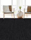Woven Seaside Jute Collection Area Rug - Martha's Rectangle Black  lifestyle 5
