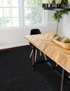 Woven Seaside Jute Collection Area Rug - Martha's Rectangle Black  lifestyle 11