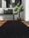 Woven Seaside Jute Collection Area Rug - Martha's Runner Black  lifestyle 47