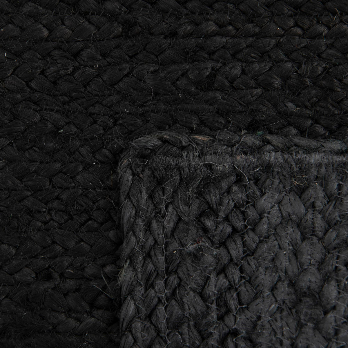 Woven Seaside Jute Collection Area Rug - Martha's Runner Black  lifestyle 73