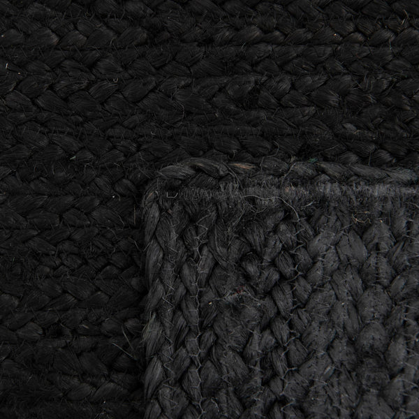 Woven Seaside Jute Collection Area Rug - Martha's Runner Black  lifestyle 73