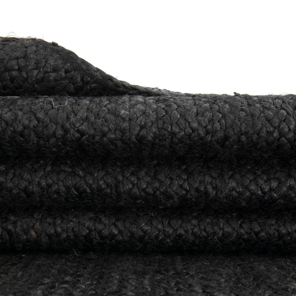 Woven Seaside Jute Collection Area Rug - Martha's Runner Black  lifestyle 81