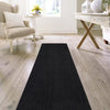 Woven Seaside Jute Collection Area Rug - Martha's Runner Black  lifestyle 91