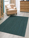 Woven Seaside Jute Collection Area Rug - Martha's Rectangle Green  lifestyle 2