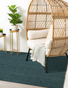 Woven Seaside Jute Collection Area Rug - Martha's Rectangle Green  lifestyle 14