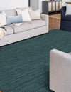 Woven Seaside Jute Collection Area Rug - Martha's Rectangle Green  lifestyle 20