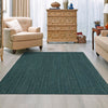 Woven Seaside Jute Collection Area Rug - Martha's Rectangle Green  lifestyle 24