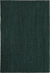 Woven Seaside Jute Collection Area Rug - Martha's Rectangle Green Main