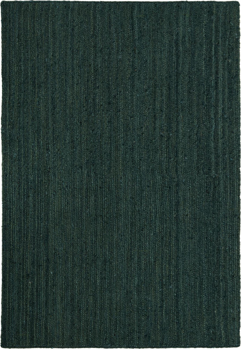 Woven Seaside Jute Collection Area Rug - Martha's Rectangle Green Main