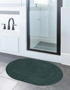 Woven Seaside Jute Collection Area Rug - Martha's Oval Green  lifestyle 39