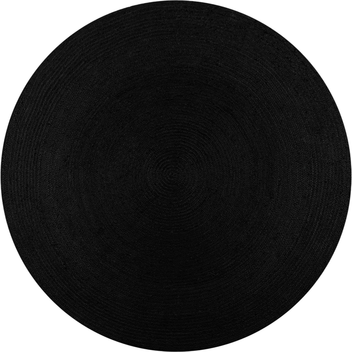 Woven Seaside Jute Collection Area Rug - Martha's Round Black  lifestyle 53