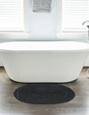 Woven Seaside Jute Collection Area Rug - Martha's Oval Black  lifestyle 41