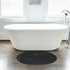 Woven Seaside Jute Collection Area Rug - Martha's Oval Black  lifestyle 98