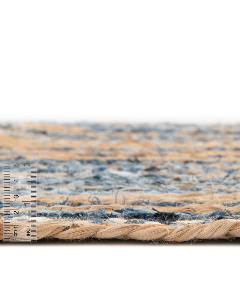 Woven Udaipur Collection Area Rug - Sahara Table Runner Blue and Natural  lifestyle 136