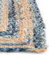 Woven Udaipur Collection Area Rug - Sahara Table Runner Blue and Natural  lifestyle 139