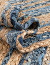 Woven Udaipur Collection Area Rug - Sahara Table Runner Blue and Natural  lifestyle 145