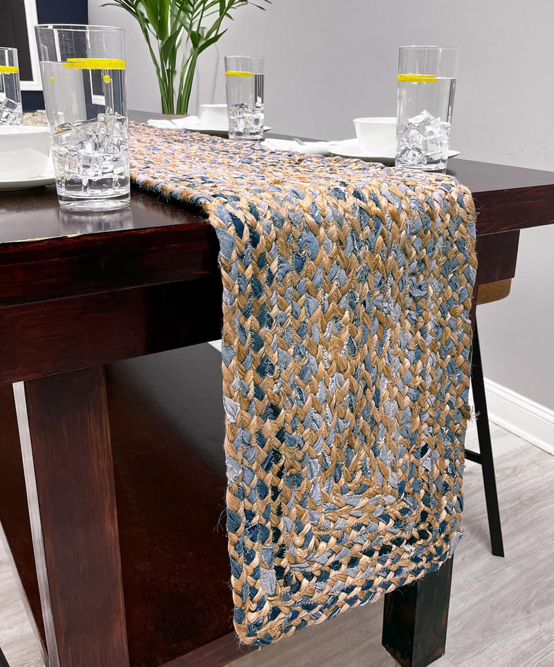 Woven Tapestry Lane Collection Area Rug - Sahara Table Runner Natural  lifestyle 23