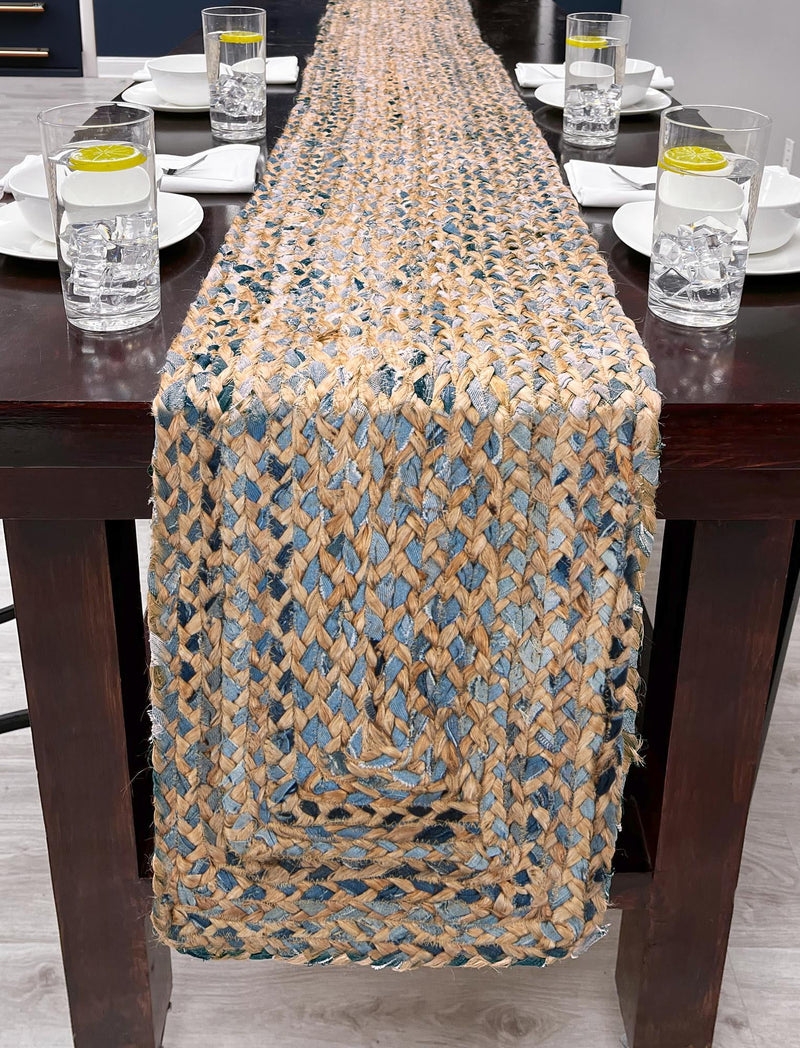 Woven Tapestry Lane Collection Area Rug - Sahara Table Runner Natural  lifestyle 27