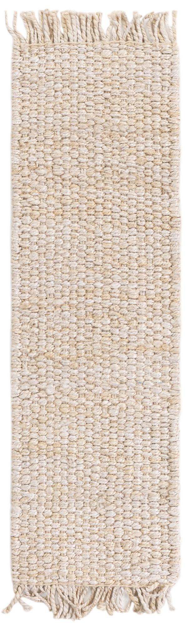 Coastal Weave Jute Collection Area Rug - Seashore Table Runner Ivory  lifestyle 65