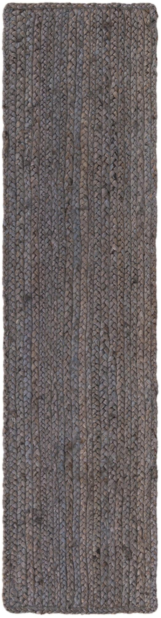 Woven Seaside Jute Collection Area Rug - Savannah (Gray) Table Runner Gray  lifestyle 27
