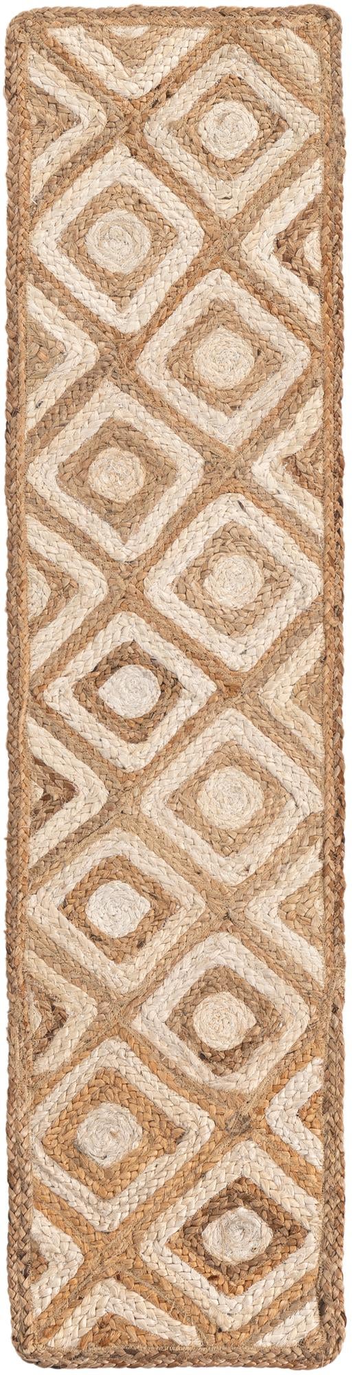 Woven Seaside Jute Collection Area Rug - Marina Table Runner Natural  lifestyle 63