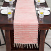 Thar Cotton Collection Area Rug - Jaisalmer (Rose) Table Runner Rose  lifestyle 51