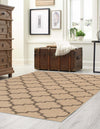 Sahara Sands Collection Area Rug -  Dahshur Rectangle Natural  lifestyle 6