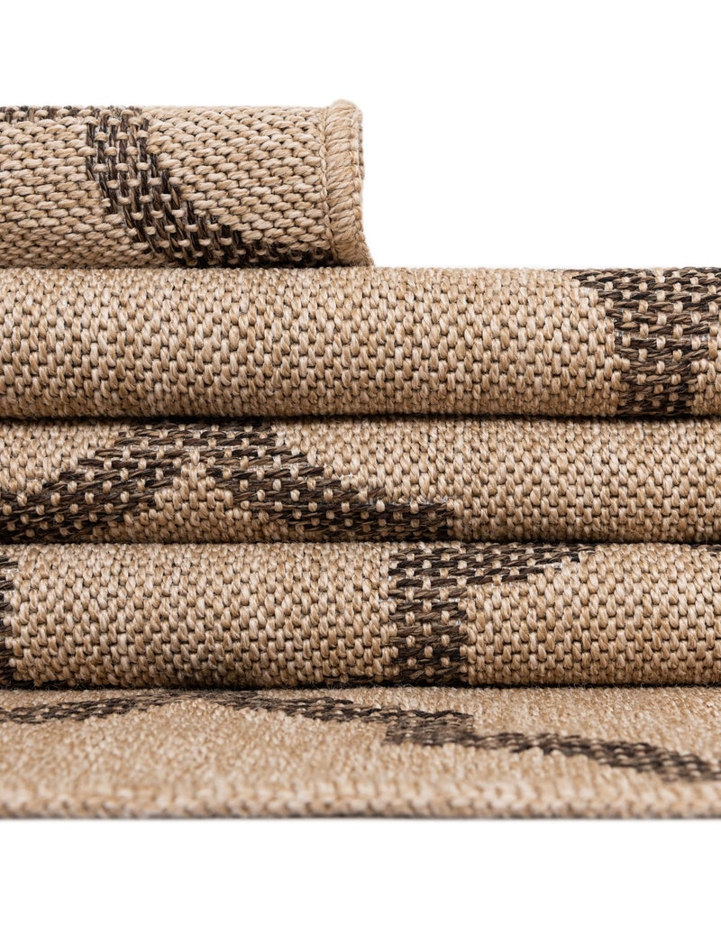 Sahara Sands Collection Area Rug -  Dahshur Rectangle Natural  lifestyle 26