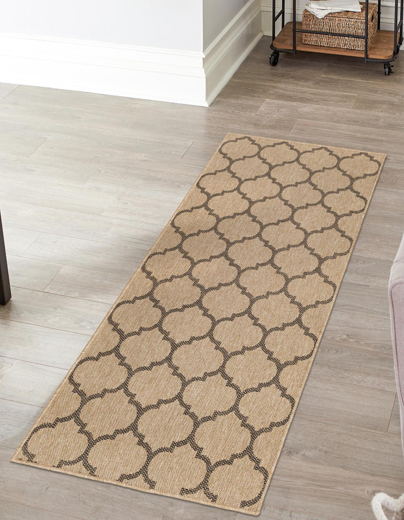 Sahara Sands Collection Area Rug -  Dahshur Runner Natural  lifestyle 36