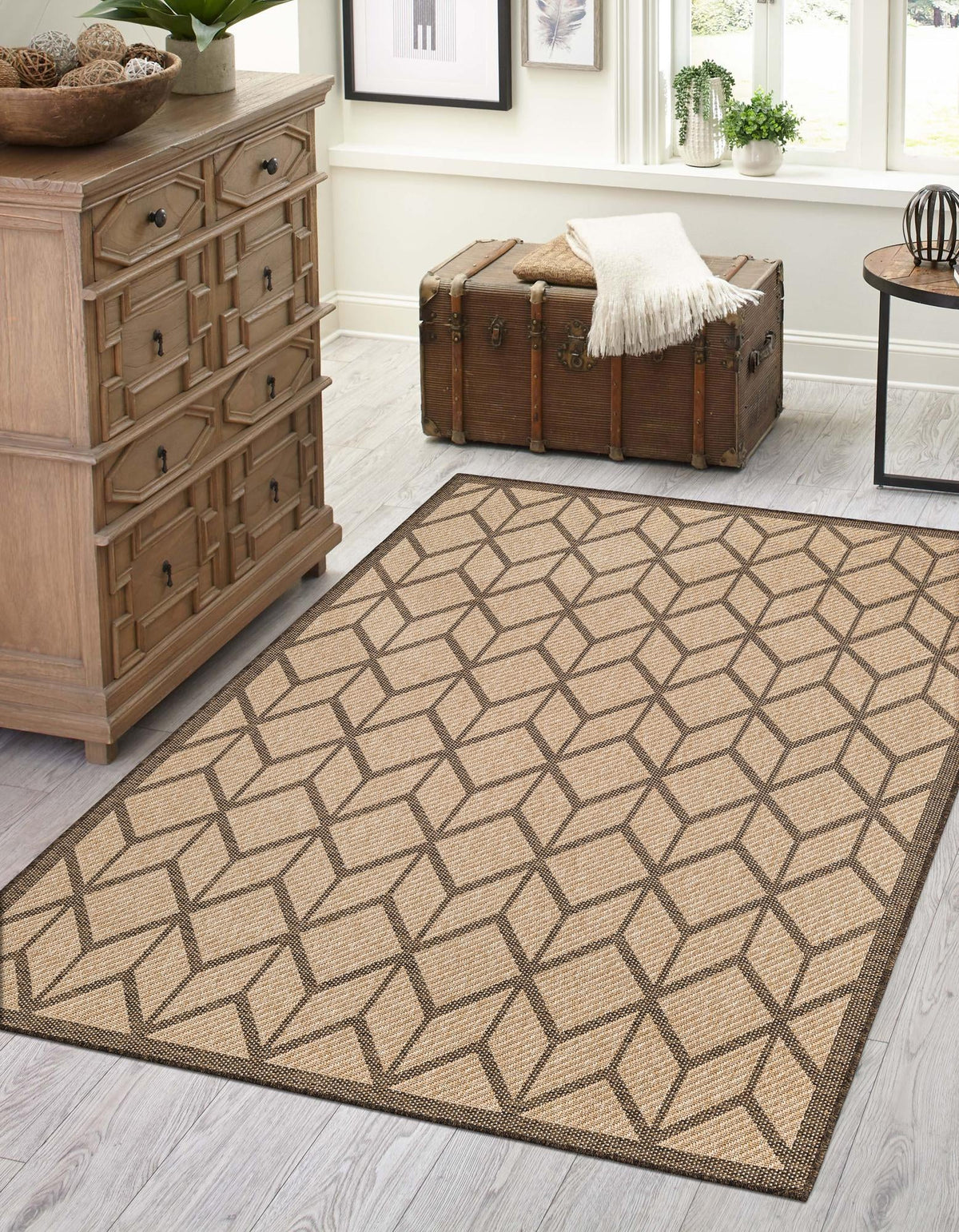 Sahara Sands Collection Area Rug -  Mut Rectangle Natural  lifestyle 2