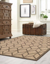 Sahara Sands Collection Area Rug -  Mut Rectangle Natural  lifestyle 3