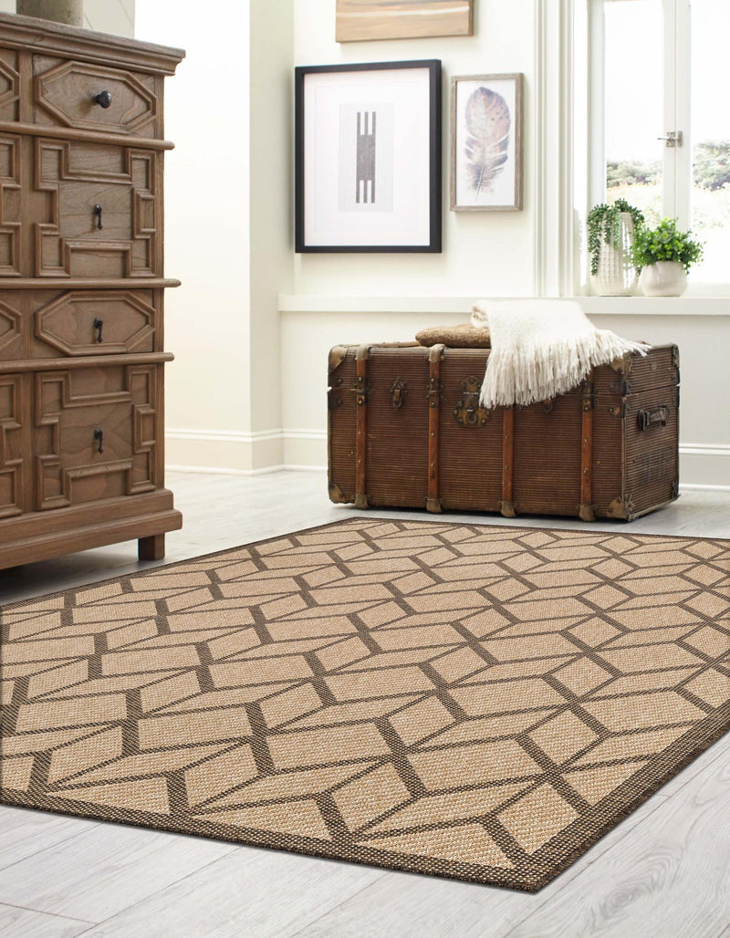 Sahara Sands Collection Area Rug -  Mut Rectangle Natural  lifestyle 3