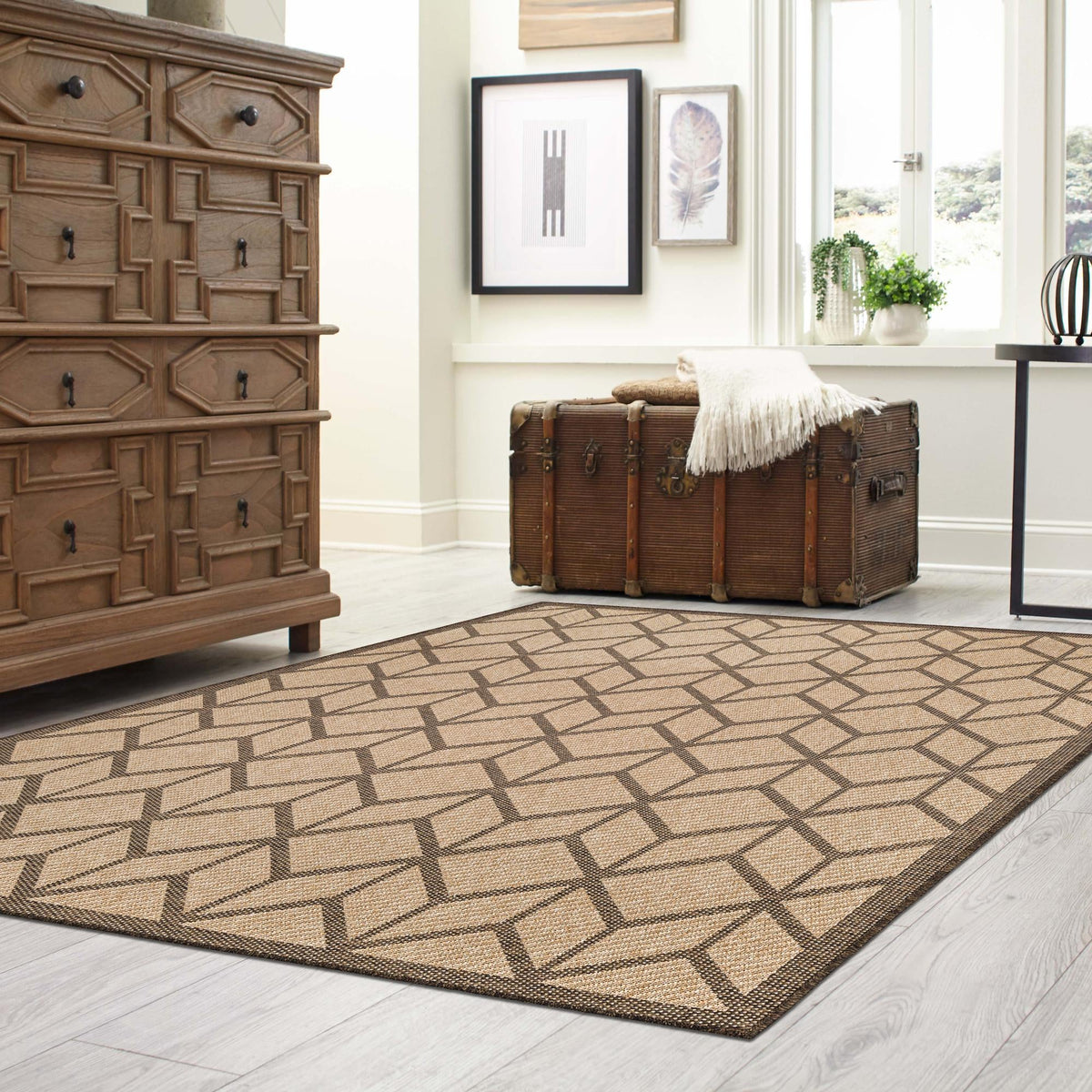 Sahara Sands Collection Area Rug -  Mut Rectangle Natural  lifestyle 15