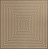 Sahara Sands Collection Area Rug -  Abydos Square Natural and Brown  lifestyle 17