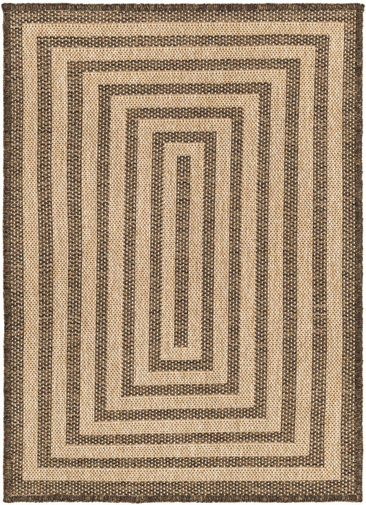 Sahara Sands Collection Area Rug -  Abydos Rectangle Natural and Brown Main
