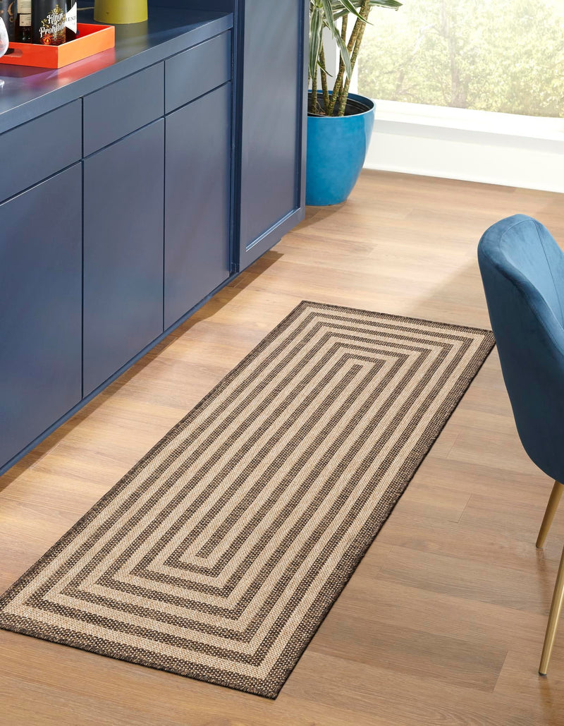 Sahara Sands Collection Area Rug -  Abydos Runner Natural and Brown  lifestyle 18